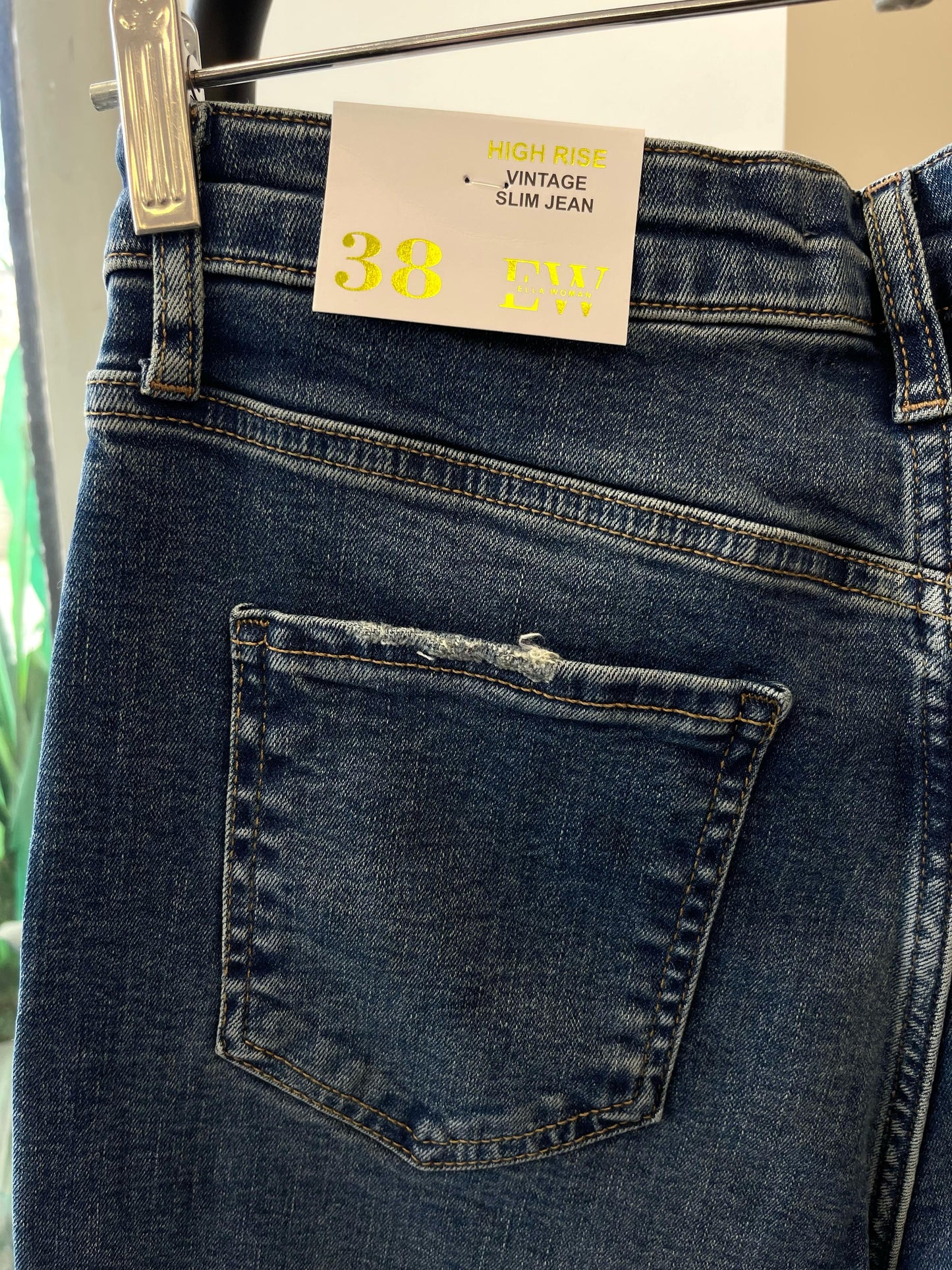 بنطلون جينز HIGH RISE VINTAGE SLIM JEANS